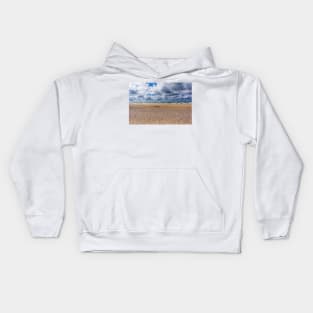 Empty Baltic sea and beach Kids Hoodie